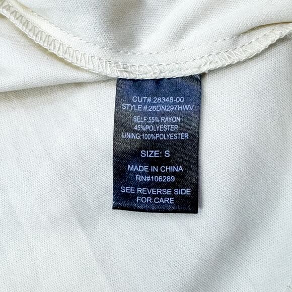 Trixxi Tan Puff Sleeve Peasant Mini Dress - Size Small - Picture 10 of 10